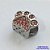 BERLOQUE EM AÇO INOXIDÁVEL (CX27) - BERLOQUE PARA PULSEIRAS TIPO PANDORA - PATINHA COM ZIRCÔNIAS ROSAS 8X10MM (BQ002293 C025) - COMPOSIÇÃO 100% AÇO INOXIDÁVEL - AÇO1051 - Imagem 1