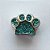 BERLOQUE EM AÇO INOXIDÁVEL (CX27) - BERLOQUE PARA PULSEIRAS TIPO PANDORA - PATINHA COM ZIRCÔNIAS AZUIS 8X10MM (BQ002293 C001) - COMPOSIÇÃO 100% AÇO INOXIDÁVEL - AÇO1052 - Imagem 2
