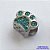 BERLOQUE EM AÇO INOXIDÁVEL (CX27) - BERLOQUE PARA PULSEIRAS TIPO PANDORA - PATINHA COM ZIRCÔNIAS AZUIS 8X10MM (BQ002293 C001) - COMPOSIÇÃO 100% AÇO INOXIDÁVEL - AÇO1052 - Imagem 1
