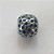 BERLOQUE EM AÇO INOXIDÁVEL(CX27) - BERLOQUE PARA PULSEIRAS TIPO PANDORA - REDONDO COM ZIRCÔNIAS AZUIS E CRISTAIS 10MM (BQ002548 C001) - COMPOSIÇÃO 100% AÇO INOXIDÁVEL - AÇO1055 - Imagem 2
