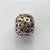 BERLOQUE EM AÇO INOXIDÁVEL (CX27) - BERLOQUE PARA PULSEIRAS TIPO PANDORA - REDONDO COM ZIRCÔNIAS VERMELHAS E CRISTAIS 10MM (BQ002548) - COMPOSIÇÃO 100% AÇO INOXIDÁVEL - AÇO1056 - Imagem 2