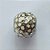 BERLOQUE EM AÇO INOXIDÁVEL (CX27) - BERLOQUE PARA PULSEIRAS TIPO PANDORA - REDONDO FLORES BEGES E ZIRCÔNIAS CRISTAIS 10MM (BQ002548 C025) - COMPOSIÇÃO 100% AÇO INOXIDÁVEL - AÇO1057 - Imagem 2