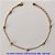 PULSEIRA NO BRUTO PRONTO PARA O BANHO - CORRENTE CADEADO COM BOLINHAS 3MM - TAMANHO 18CM + EXTENSOR - PESO 1,5GR - BRU12886 - Imagem 1