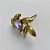 BRINCO NO BRUTO PRONTO BANHO (CX27) - BRINCO DE PINO FOLHAS COM ZIRCÔNIA LILÁS (BX001658 C022) - TAMANHO 10X16MM - PESO TOTAL 2GR - BRU12889 - Imagem 2
