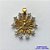 PINGENTE NO BRUTO PRONTO PARA O BANHO (CX37) - PINGENTE ESPÍRITO SANTO CRAVEJADO EM MICRO ZIRCÔNIAS 19MM - PESO TOTAL 2,6GR - COMPOSIÇÃO: LATÃO / ZIRCÔNIA - BRU0002298 - Imagem 1