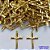 ACESSÓRIO NO BRUTO PRONTO PARA O BANHO (CX29) - ACESSÓRIO CRUCIFIXO 22MM (2133) -  PESO TOTAL 0,5GR - COMPOSIÇÃO: 100% LATÃO - BRU0002314 - Imagem 1