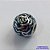 BERLOQUE EM AÇO INOXIDÁVEL (CX37)- BERLOQUE PARA PULSEIRAS TIPO PANDORA - REDONDO FLOR AZUL 10MM (BQ002174 C001) - COMPOSIÇÃO 100% AÇO INOXIDÁVEL - AÇO1082 - Imagem 1
