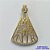 PINGENTE NO BRUTO PRONTO PARA O BANHO (CX31) - PINGENTE NOSSA SRA APARECIDA VAZADA CRAVEJADA EM MICRO ZIRCÔNIAS CRISTAIS - COMPOSIÇÃO: LATÃO / ZIRCÔNIA - TAMANHO 25X38MM - PESO TOTAL 3,1GR - BRU0002327 - Imagem 1