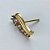 ACESSÓRIO BRINCO NO BRUTO PRONTO PARA O BANHO (CX27)- BRINCO DE PINO ZIRCÔNIAS LILÁS (BX001216 T022)- TAMANHO 6X16MM - PESO TOTAL 2GR - BRU0002334 - Imagem 2