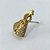 BRINCO NO BRUTO PRONTO PARA O BANHO (CX36) - BRINCO DE PINO NOSSA SRA APARECIDA CRAVEJADO COM ZIRCÔNIAS CRISTAIS - TAMANHO 12X18MM - PESO TOTAL 2GR - BRU0002336 - Imagem 2