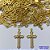 ACESSÓRIO NO BRUTO PRONTO PARA O BANHO (CX37) - ACESSÓRIO CRUCIFIXO VAZADO 14X28MM (05) - PESO: 0,6GR - COMPOSIÇÃO: 100% LATÃO - BRU0002338 - Imagem 1