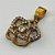 PINGENTE NO BRUTO PRONTO PARA O BANHO (CX37) - PINGENTE FLOR CRAVEJADA COM MICRO ZIRCÔNIAS - COMPOSIÇÃO: LATÃO / ZIRCÔNIA - TAMANHO 14MM - PESO TOTAL 1,4GR - BRU13007 - Imagem 2