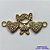 PINGENTE NO BRUTO PRONTO PARA O BANHO (CX36) - PINGENTE MENINA COM CORAÇÕES CRAVEJADA COM MICRO ZIRCÔNIAS COM DUAS ARGOLINHAS - COMPOSIÇÃO: LATÃO / ZIRCÔNIA - TAMANHO 14X30MM - PESO TOTAL 1,9GR - BRU13013 - Imagem 1