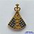 PINGENTE NO BRUTO PRONTO PARA O BANHO (CX27) - (PX000070) PINGENTE NOSSA SRA APARECIDA CRAVEJADO EM MICROS ZIRCÔNIAS AZUIS 14X19MM - PESO TOTAL 1,3GR - COMPOSIÇÃO: LATÃO / ZIRCÔNIA - BRU13028 - Imagem 1