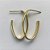 BRINCO NO BRUTO PRONTO PARA O BANHO(SUZI) - BRINCO DE ARGOLA OVAL (BR195) - TAMANHO 27MM - LARGURA 2,7MM - PESO TOTAL 1,1GR - BRU13040 - Imagem 2