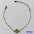 PULSEIRA NO BRUTO PRONTO PARA O BANHO - (5490) PULSEIRA INFANTIL COM PINGENTE FLOR - TAMANHO 15CM + EXTENSOR - PESO 1,3GR - FECHO LAGOSTA - BRU13070 - Imagem 1