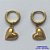 BRINCO NO BRUTO PRONTO BANHO (CX41)- BRINCO ARGOLA CRAVEJADA EM MICROS ZIRCÔNIAS CRISTAIS E PINGENTE CORAÇÃO COM ZIRCÔNIA - ARGOLINHA DE PRESSÃO (TRANQUETA) TAMANHO 24MM - PESO TOTAL 3,2GR - BRU13072 - Imagem 1