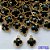 ACESSÓRIO NO BRUTO PRONTO PARA O BANHO - PINGENTE TIPO VAN CLEEF PRETO COM UMA ARGOLINHA - COMPOSIÇÃO: LATÃO / VIDRO - TAMANHO 8MM -  (VENDIDO POR UNIDADE) PESO TOTAL 0,5GR - BRU0002444 - Imagem 1