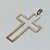 PINGENTE EM AÇO INOXIDÁVEL - PINGENTE CRUCIFIXO VAZADO 28X44MM - COMPOSIÇÃO 100% AÇO INOXIDÁVEL- AÇO1123 - Imagem 2