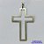 PINGENTE EM AÇO INOXIDÁVEL - PINGENTE CRUCIFIXO VAZADO 28X44MM - COMPOSIÇÃO 100% AÇO INOXIDÁVEL- AÇO1123 - Imagem 1