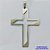 PINGENTE EM AÇO INOXIDÁVEL - PINGENTE CRUCIFIXO VAZADO 31X44MM - COMPOSIÇÃO 100% AÇO INOXIDÁVEL- AÇO1124 - Imagem 1