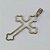 PINGENTE EM AÇO INOXIDÁVEL - PINGENTE CRUCIFIXO VAZADO 24X36MM - COMPOSIÇÃO 100% AÇO INOXIDÁVEL- AÇO1125 - Imagem 2