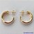 BRINCO FOLHEADO A OURO - BANHADO COM 5 MILÉSIMOS + VERNIZ DIAMOND - (ARJ769) BRINCO DE ARGOLA 5X19MM - OURO056 - Imagem 1