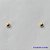 BRINCO FOLHEADO A OURO - BANHADO COM 5 MILÉSIMOS + VERNIZ DIAMOND - (BRPJ26) BRINCO DE PINO PARA RECÉM NASCIDO BOLINHA 2MM - OURO064 - Imagem 1