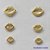 BRINCO FOLHEADO A OURO - BANHADO COM 5 MILÉSIMOS + VERNIZ DIAMOND - (BRT034D) BRINCO DE TRIO DESENHO BOCA - OURO067 - Imagem 1