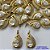 PINGENTE NO BRUTO PRONTO PARA O BANHO(CX43) - (PX002770 W) PINGENTE CRAVEJADO EM MICROS ZIRCÔNIAS CRISTAIS E ZIRCÔNIA CRISTAL 12X22MM - COMPOSIÇÃO: LATÃO / ZIRCÔNIA - PESO TOTAL 2,3GR - BRU13153 - Imagem 1