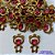 PINGENTE NO BRUTO PRONTO PARA O BANHO (CX43) - (PX001515 C503) PINGENTE URSO VAZADO COM ZIRCÔNIA VERMELHA 14X24MM - COMPOSIÇÃO: LATÃO / ZIRCÔNIA - PESO TOTAL 1,8GR - BRU13155 - Imagem 1