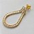 BRINCO FOLHEADO A OURO - BANHADO COM 5 MILÉSIMOS + VERNIZ DIAMOND - (BRJ3408) BRINCO DE PINO COM PINGENTE TIPO GOTA TODO EM ZIRCÔNIA 40MM - OURO069 - Imagem 2