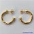 BRINCO FOLHEADO A OURO - BANHADO COM 5 MILÉSIMOS + VERNIZ DIAMOND - (ARD6506) BRINCO DE ARGOLA 19MM - OURO076 - Imagem 1
