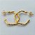 BRINCO FOLHEADO A OURO - BANHADO COM 5 MILÉSIMOS + VERNIZ DIAMOND - (ARD6507) BRINCO DE ARGOLA QUADRADA 19MM - OURO077 - Imagem 2