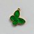 ACESSÓRIO NO BRUTO PRONTO PARA O BANHO - PINGENTE BORBOLETA VERDE TIPO VAN CLEEF 15MM - COMPOSIÇÃO: LATÃO / ACRÍLICO - PESO: 0,6GR - BRU0002549 - Imagem 2