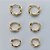 BRINCO FOLHEADO A OURO - BANHADO COM 5 MILÉSIMOS + VERNIZ DIAMOND - (ARJ1093) BRINCO DE TRIO ARGOLA TORCIDA 9/11/13MM - OURO085 - Imagem 1