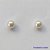 BRINCO FOLHEADO A OURO - BANHADO COM 5 MILÉSIMOS + VERNIZ DIAMOND - (BRD5515) BRINCO DE PINO PÉROLA 5MM - OURO087 - Imagem 2