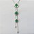 GARGANTILHA EM AÇO INOXIDÁVEL(CX46) - GARGANTILHA 45CM COM PINGENTES TIPO VAN CLEEF E ZIRCÔNIAS - COMPOSIÇÃO: AÇO INOXIDÁVEL - AÇO1168 - Imagem 2