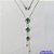 GARGANTILHA EM AÇO INOXIDÁVEL(CX46) - GARGANTILHA 45CM COM PINGENTES TIPO VAN CLEEF E ZIRCÔNIAS - COMPOSIÇÃO: AÇO INOXIDÁVEL - AÇO1168 - Imagem 1