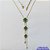 GARGANTILHA EM AÇO INOXIDÁVEL(CX46) - GARGANTILHA DOURADA 45CM COM PINGENTES TIPO VAN CLEEF E ZIRCÔNIAS - COMPOSIÇÃO: AÇO INOXIDÁVEL - AÇO1169 - Imagem 1