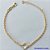 PULSEIRA FOLHEADA A OURO - BANHADO COM 5 MILÉSIMOS + VERNIZ DIAMOND - (PLD068) PULSEIRA COM TREVO TIPO VAN CLEFF EM VIDRO CRISTAL 9MM - TAMANHOS: 16CM + EXTENSOR - OURO094 - Imagem 1