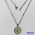 GARGANTILHA EM AÇO INOXIDÁVEL(CX49)- (ACO012) GARGANTILHA COM PINGENTE REDONDO SÃO BENTO 17MM - COMPRIMENTO: 50CM - FECHO LAGOSTA - ACO1193 - Imagem 1