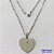 GARGANTILHA EM AÇO INOXIDÁVEL(CX54) - (ACO012) GARGANTILHA COM PINGENTE CORAÇÃO 23MM - COMPRIMENTO: 50CM - FECHO LAGOSTA - ACO1194 - Imagem 1