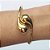 PULSEIRA (BRACELETE) EM AÇO INOXIDÁVEL(CX55) - BRACELETE DOURADO TIPO GOTA - COMPOSIÇÃO: AÇO INOXIDÁVEL - GARANTIA: 06 MESES - ACO1198 - Imagem 1