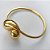PULSEIRA (BRACELETE) EM AÇO INOXIDÁVEL(CX55) - BRACELETE DOURADO TIPO GOTA - COMPOSIÇÃO: AÇO INOXIDÁVEL - GARANTIA: 06 MESES - ACO1198 - Imagem 2