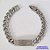 PULSEIRA EM AÇO INOXIDÁVEL 19CM COM PLACA 10MM MICRO ZIRCÔNIAS LARGURA 8MM COM TRAVA (ACPS000336) ACO1200 - Imagem 1