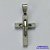 PINGENTE EM AÇO INOXIDÁVEL(CX50) - PINGENTE EM AÇO INOXIDÁVEL CRUCIFIXO DUPLO 18X29MM - ACO1207 - Imagem 1