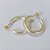BRINCO FOLHEADO A OURO - BANHADO COM 5 MILÉSIMOS + VERNIZ DIAMOND - (BRD030D) BRINCO DE DUO ARGOLA EM PÉROLA 27/20MM - OURO096 - Imagem 2