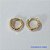BRINCO FOLHEADO A OURO - BANHADO COM 5 MILÉSIMOS + VERNIZ DIAMOND - (BA540ZD) BRINCO DE ARGOLA COM TRAVA DESENHADO 9MM - OURO104 - Imagem 1