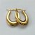 BRINCO EM AÇO INOXIDÁVEL(CX50) - BRINCO ARGOLA EM AÇO INOXIDÁVEL DOURADO 19X28MM - GARANTIA 06 MESES - AÇO1210 - Imagem 2